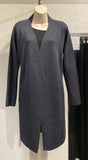 Toorallie- Australian merino wool long line cardigan - Charcoal(471CL14)