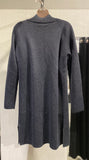 Toorallie- Australian merino wool long line cardigan - Charcoal(471CL14)