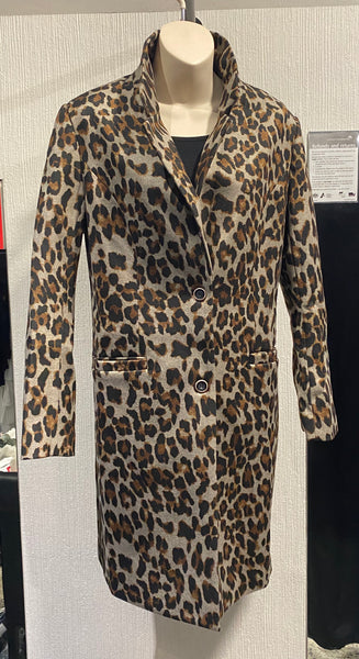 Faye Black Label - Animal print longline coat(91369-139)