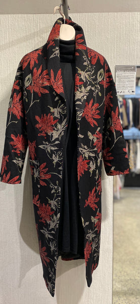 Faye Black Label- Floral Coat(91375-142)