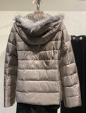 Pretty in Pink - Metallic Puffa Jacket(P208102)