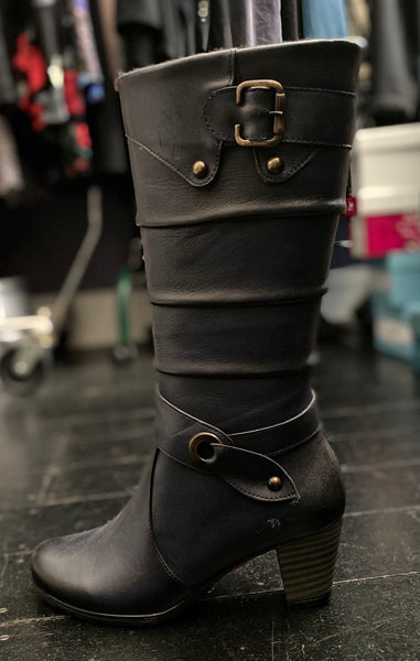 Darkwood Navy leather boot - Last one - sz 41